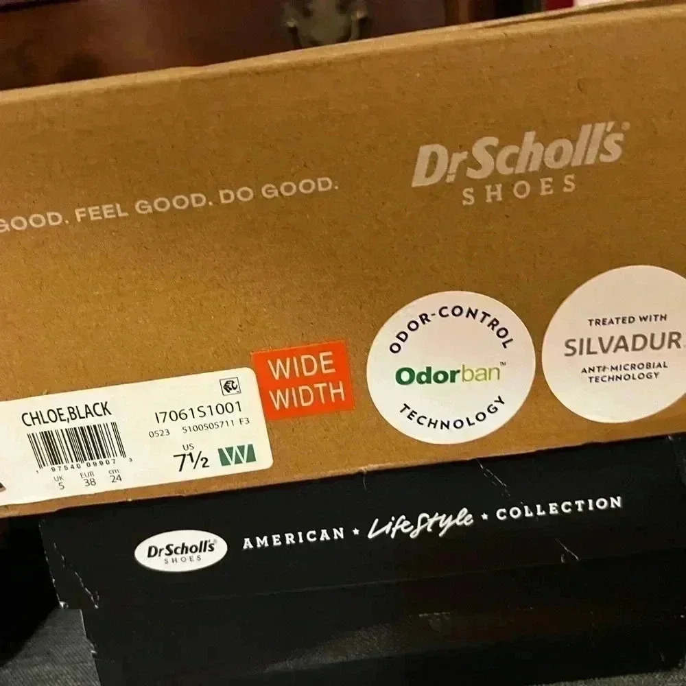 DR SCHOLLS CHLOE BLACK BOOTIE SIZE 7.5W NIB - Picture 6 of 7